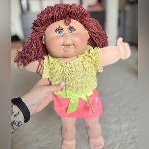 Vintage Cabbage Patch Kids Doll 2004 Play Along Red Yarn Hair 16”